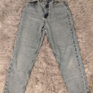 Vtg Levi's 521 Light Wash Mom Jeans 8S
